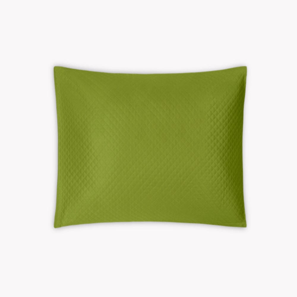 Matouk Petra Grass Green Matelasse Pillow Sham | Fig Linens and Home