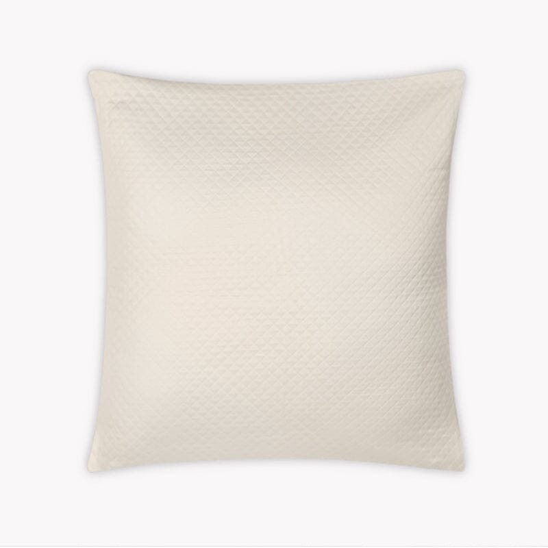 Matouk Petra Matelasse - Ivory Euro Square Pillow Sham - Fig Linens and Home