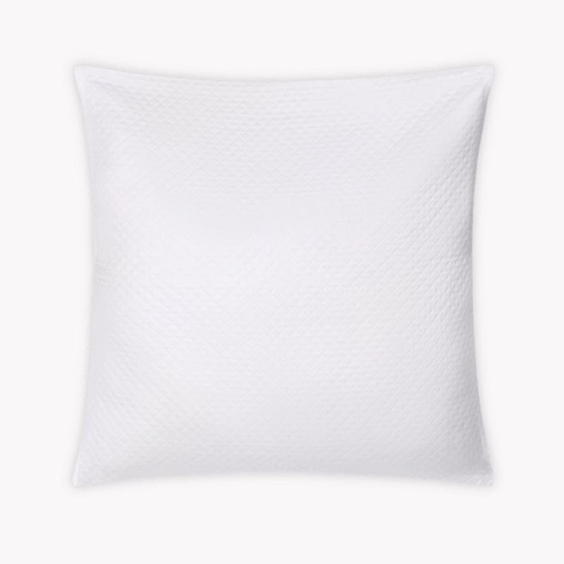 Matouk Petra White Matelasse Euro Pillow Sham at Fig Linens and Home