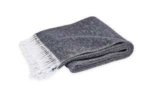 Pezzo Black Cotton Throw | Matouk at Fig Linens and Home