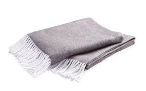 Pezzo Charcoal Cotton Throw | Matouk at Fig Linens and Home