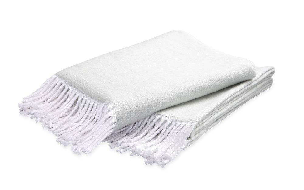 Pezzo Opal Cotton Throw | Matouk at Fig Linens and Home