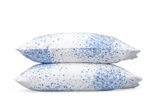 Poppy Azure Pillowcases | Matouk at Fig Linens