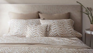Matouk Schumacher Quincy Sand Bed Linens at Fig Linens and Home