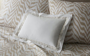 Quincy Sand Bedding - Matouk Schumacher Bed Linens at Fig Linens and Home