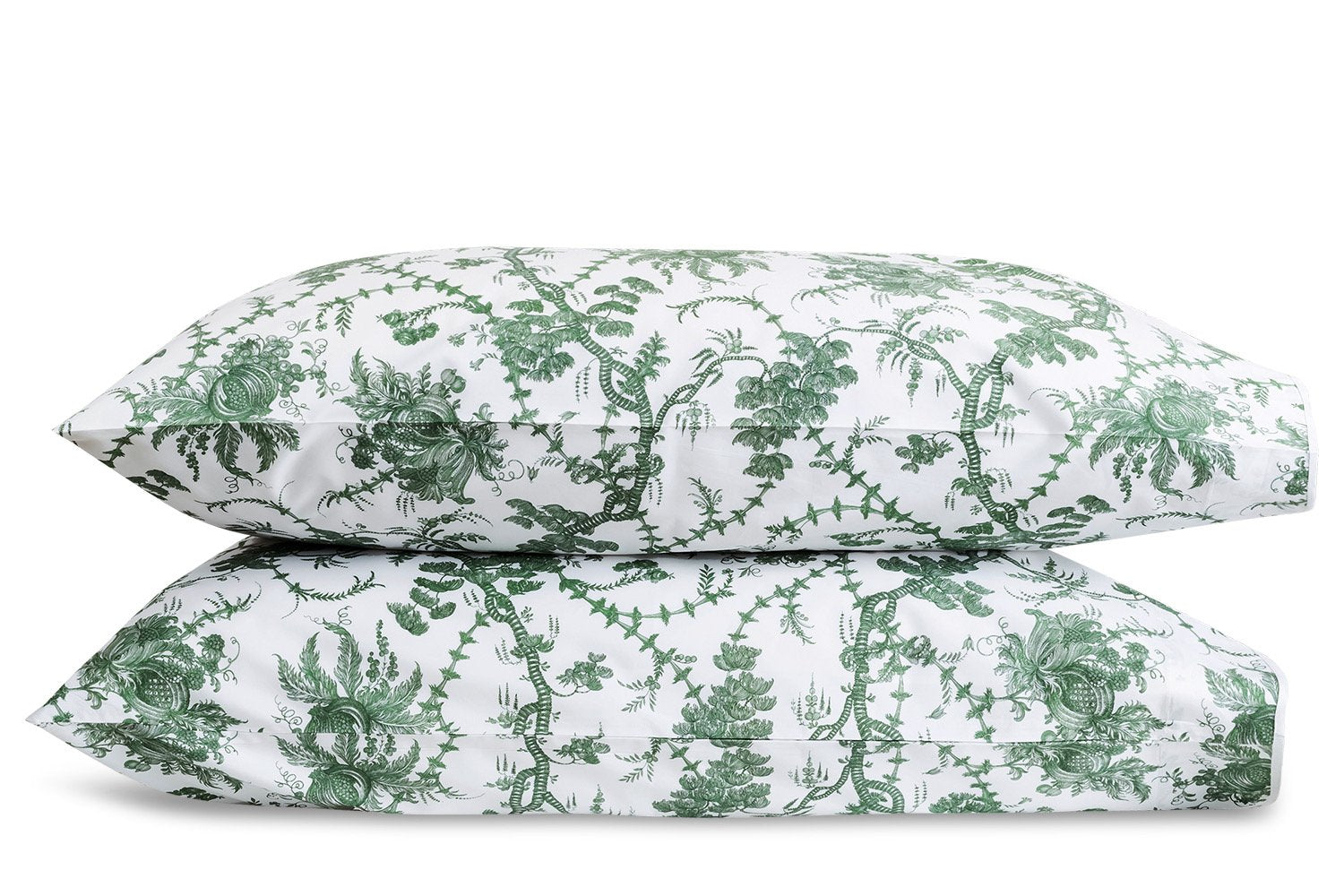 Pillowcases - Matouk Schumacher San Cristobal Green Bedding - Fig Linens and Home