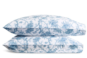 Pillowcases - Matouk Schumacher San Cristobal Sky Blue Bedding - Fig Linens and Home