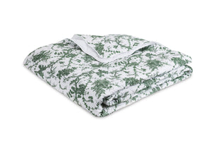 Quilted Coverlet - Matouk Schumacher San Cristobal Green Bedding - Fig Linens and Home