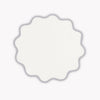 Matouk Scallop Round Placemat - Classic Grey -  Circle Placemat