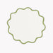 Matouk Scallop Round Placemat - Grass -  Circle Placemat