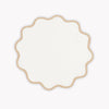 Matouk Scallop Round Placemat - Oat -  Circle Placemat
