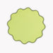 Matouk Scallop Round Placemat - Peridot and Grass -  Circle Placemat