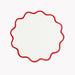 Matouk Scallop Round Placemat - Scarlet -  Circle Placemat