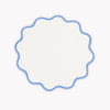 Matouk Scallop Round Placemat - Sky Blue -  Circle Placemat