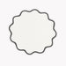 Matouk Scallop Round Placemat - Smoke Grey -  Circle Placemat