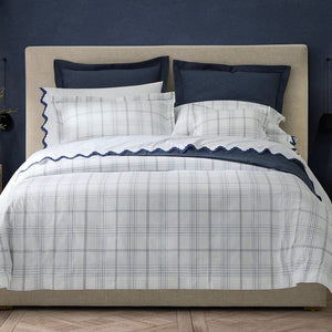 Matouk Schumacher Bedding - August Plaid Luxury Bedding at Fig Linens and Home