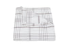 August Plaid Sable Duvet Cover | Matouk Schumacher at Fig Linens and Home