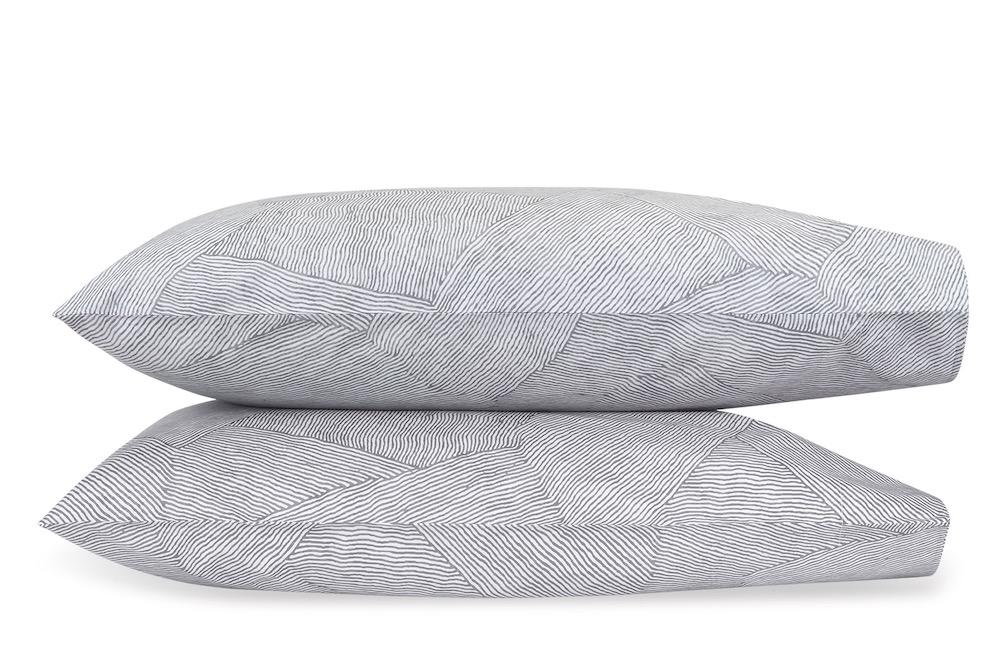 Burnett Nickel Pillowcases | Matouk at Fig Linens