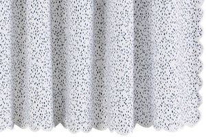 Shower Curtain - Celine Prussian Blue Shower Curtain by Matouk Schumacher