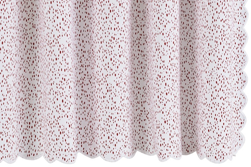Shower Curtain - Celine Redberry Shower Curtain by Matouk Schumacher