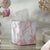 Matouk Schumacher Tissue Box Cover - Dominique Bamboo Pattern - Blush Pink Bathroom Accessory