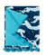 Leaping Leopard Navy Beach Towels - Matouk Schumacher at Fig Linens and Home