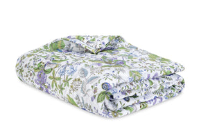 Matouk Schumacher Quilted Coverlet - Pomegranate Linen Quilt in Lilac at Fig Linens and Home