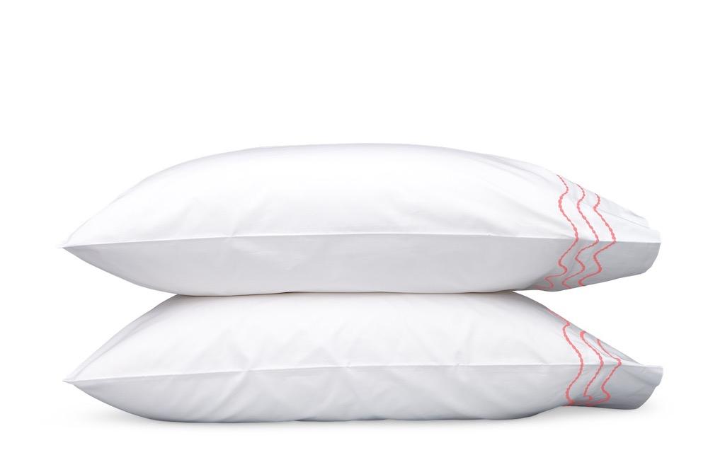 Matouk Serena Azalea Pillowcases | Fig Linens and Home