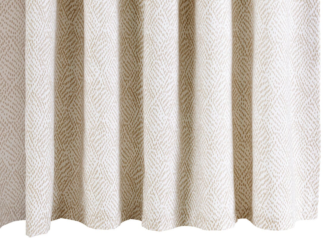 Shower Curtain Duma Diamond in Dune | Matouk Shower Curtains at Fig Linens and Home