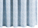 Shower Curtain Duma Diamond in Sky Blue | Matouk Shower Curtains at Fig Linens and Home