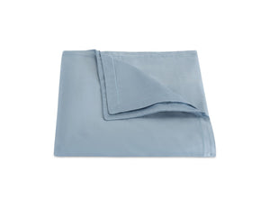 Matouk Duvet Cover - Talita Satin Stitch Hazy Blue - Giza Cotton Bedding at Fig Linens and Home