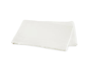 Matouk Flat Sheet - Talita Satin Stitch Bone - Giza Cotton Bedding at Fig Linens and Home