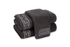 Adelphi Charcoal Towels - Embroidered Terry Matouk Towels