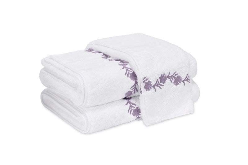 Matouk Towels - Daphne Lilac Bath Towels at Fig Linens and Home