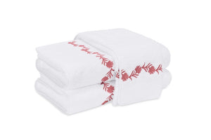 Matouk Towels - Daphne Pink Coral Bath Towels at Fig Linens and Home
