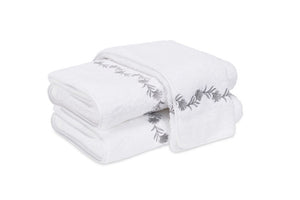 Matouk Towels - Daphne Silver Bath Towels at Fig Linens and Home