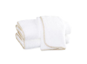 Matouk Whipstitch Ivory Bath Towels | Fig Linens