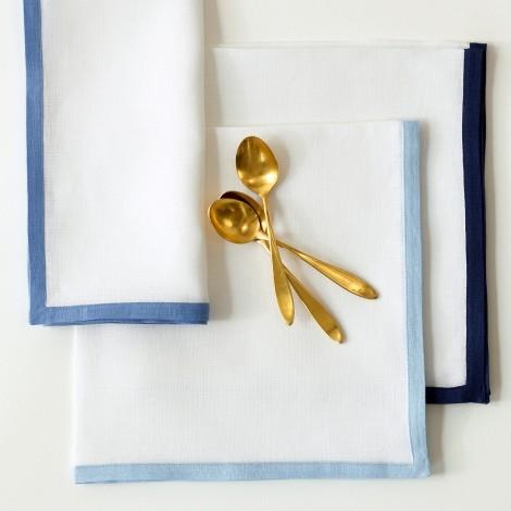Matouk Border Napkins - Casual Couture Cloth Napkins at Fig Linens and Home