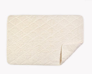 Cairo Quilted Tub Mat by Matouk | Ivory with Ivory Trim 