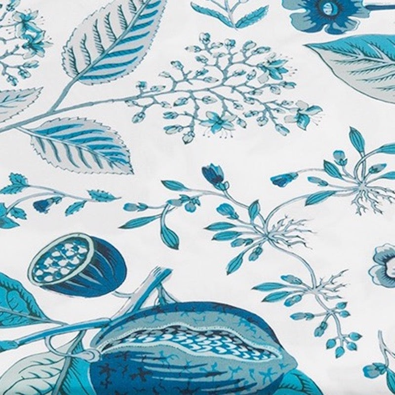 Matouk Pomegranate - Swatch of Fabric for Tissue Cover in Prussian Blue - Fig Linens and Home
