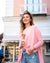 Catalina Impatiens Pink Sweater by Mer Sea | Mersea Crew Neck Sweaters - Nantucket