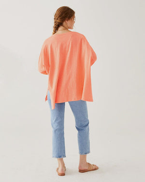 Catalina Long Sleeve Tee Shirt in Coral Rose by Mer Sea | Mersea Tee Shirts at Fig Linens and Home 6