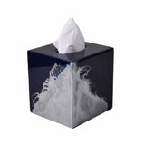 Mike and Ally Bathroom Accessories  - Lava Midnight Tissue Box Cover