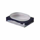 Mike and Ally Bathroom Accessories  - Lava Midnight Square Soap Dish