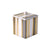 Bath Accessories - Catalina Natural Gold Container with Lid at Fig Linens and Home