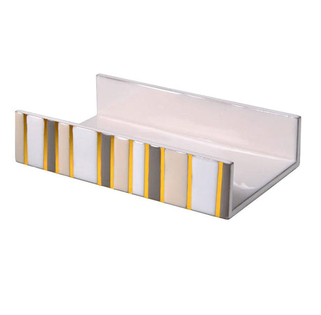 Bath Accessories - Catalina Natural Gold Flat Towel Holder at Fig Linens and Home