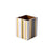 Bath Accessories - Catalina Natural Gold Makeup Brush Cup at Fig Linens and Home