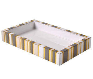 Bath Accessories - Catalina Natural Gold Small Vanity Tray at Fig Linens and Home