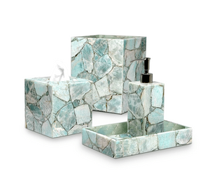 Taj Amazonite Bath Accessories by Mike + Ally at Fig Linens