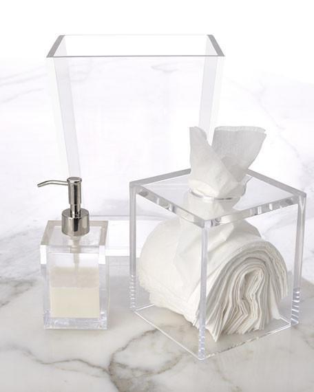 Ice Clear Lucite Bath Accessories by Mike + Ally